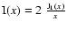 ${\rm I}(x)=2~\frac{{\rm J}_1(x)}{x}$