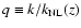 $q \equiv k/k_{\rm NL}(z)$