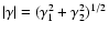 $\vert\gamma\vert=(\gamma_1^2+\gamma_2^2)^{1/2}$