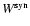 $W^{\rm syn}$