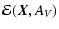 $\displaystyle {\cal E}(\vec{X}, A_V)$