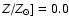 $Z/Z_\odot ]= 0.0$