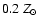 $0.2~Z_{\odot}$