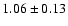 $1.06\pm 0.13$