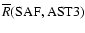 $\overline{R}({\rm SAF,AST3}) $