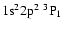 ${\rm 1s}^2{\rm 2p}^2\ ^3{\rm P}_{1}$