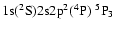 ${\rm 1s}(^2{\rm S}){\rm 2s2p}^2(^4{\rm P})\ ^5{\rm P}_{3}$
