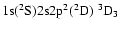 ${\rm 1s}(^2{\rm S}){\rm 2s2p}^2(^2{\rm D})\ ^3{\rm D}_{3}$