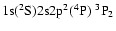${\rm 1s}(^2{\rm S}){\rm 2s2p}^2(^4{\rm P})\ ^3{\rm P}_{2}$