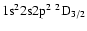 ${\rm 1s}^2{\rm 2s2p}^2\ ^2{\rm D}_{3/2}$