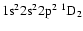 ${\rm 1s}^2{\rm 2s}^2{\rm 2p}^2\ ^1{\rm D}_{2}$