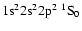 ${\rm 1s}^2{\rm 2s}^2{\rm 2p}^2\ ^1{\rm S}_{0}$