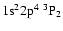 ${\rm 1s}^2{\rm 2p}^4\ ^3{\rm P}_{2}$
