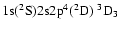 ${\rm 1s}(^2{\rm S}){\rm 2s2p}^4(^2{\rm D})\ ^3{\rm D}_{3}$
