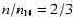 $n/n_{\rm N}=2/3$