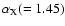 $\alpha_{\rm X} (= 1.45)$