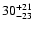 $\rm 30^{+21}_{-23}$