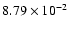 $8.79 \times 10^{-2}$