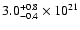 $\rm 3.0^{+0.8}_{-0.4}
\times 10^{21}$