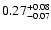 $\rm0.27_{-0.07}^{+0.08}$