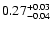 $\rm0.27_{-0.04}^{+0.03}$