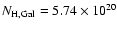 $N_{\rm H, Gal} = 5.74 \times 10^{20}$