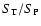 $S_{\rm T}/S_{\rm P}$