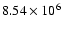 $8.54\times10^6$