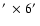 $\hbox{$^\prime$ }\times6\hbox{$^\prime$ }$