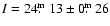 $I = 24\hbox{$.\!\!^{\rm m}$ }13\pm0\hbox{$.\!\!^{\rm m}$ }26$