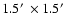 $1.5\hbox {$^\prime $ }\times 1.5\hbox {$^\prime $ }$