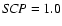 ${\it SCP} = 1.0$