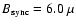 $B_{\rm sync} = 6.0~\mu$