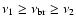 $\nu _{1} \ge \nu _{\rm br} \ge \nu _{2}$