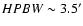 $HPBW\sim 3.5'$