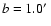 $b=1.0\hbox{$^\prime$ }$