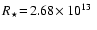 $R_\star\!=\!2.68\!\times 10^{13}~$