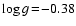 $\log g\!=\!-0.38$