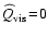 $\widehat{Q}_{\rm vis}\!=\!0$