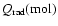 $Q_{\rm rad}({\rm mol})$
