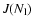 $J(N_{\rm l})$