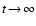$t\!\to\!\infty$