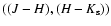 $((J-H), (H-K_{\rm s}))$