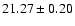 $21.27 \pm 0.20$