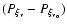 $(P_{\xi_{\nu}}-P_{\xi_{\nu_{\rm o}}}) $
