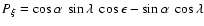 $ P_{\xi} =
\cos\alpha~\sin\lambda~\cos\epsilon - \sin\alpha~\cos\lambda $