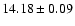 $14.18 \pm 0.09$