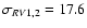 $\sigma_{RV1,2} = 17.6 $