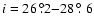 $i=26~\fdg2{-}28~\hbox{$.\!\!^\circ$ }6$