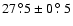 $ 27~\fdg5 \pm 0~ \hbox{$.\!\!^\circ$ }5$
